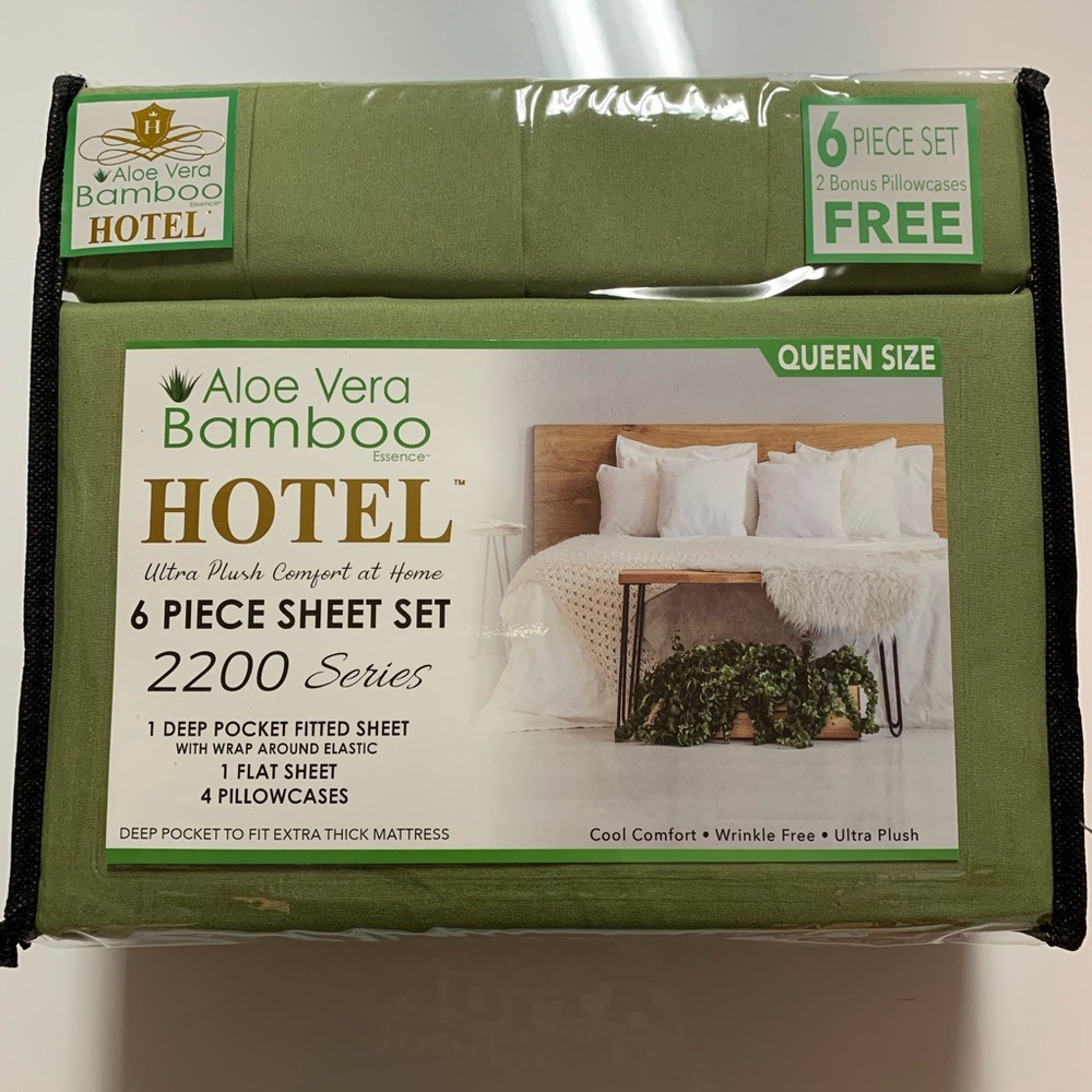 Aloe Vera Bamboo Hotel Bedsheet